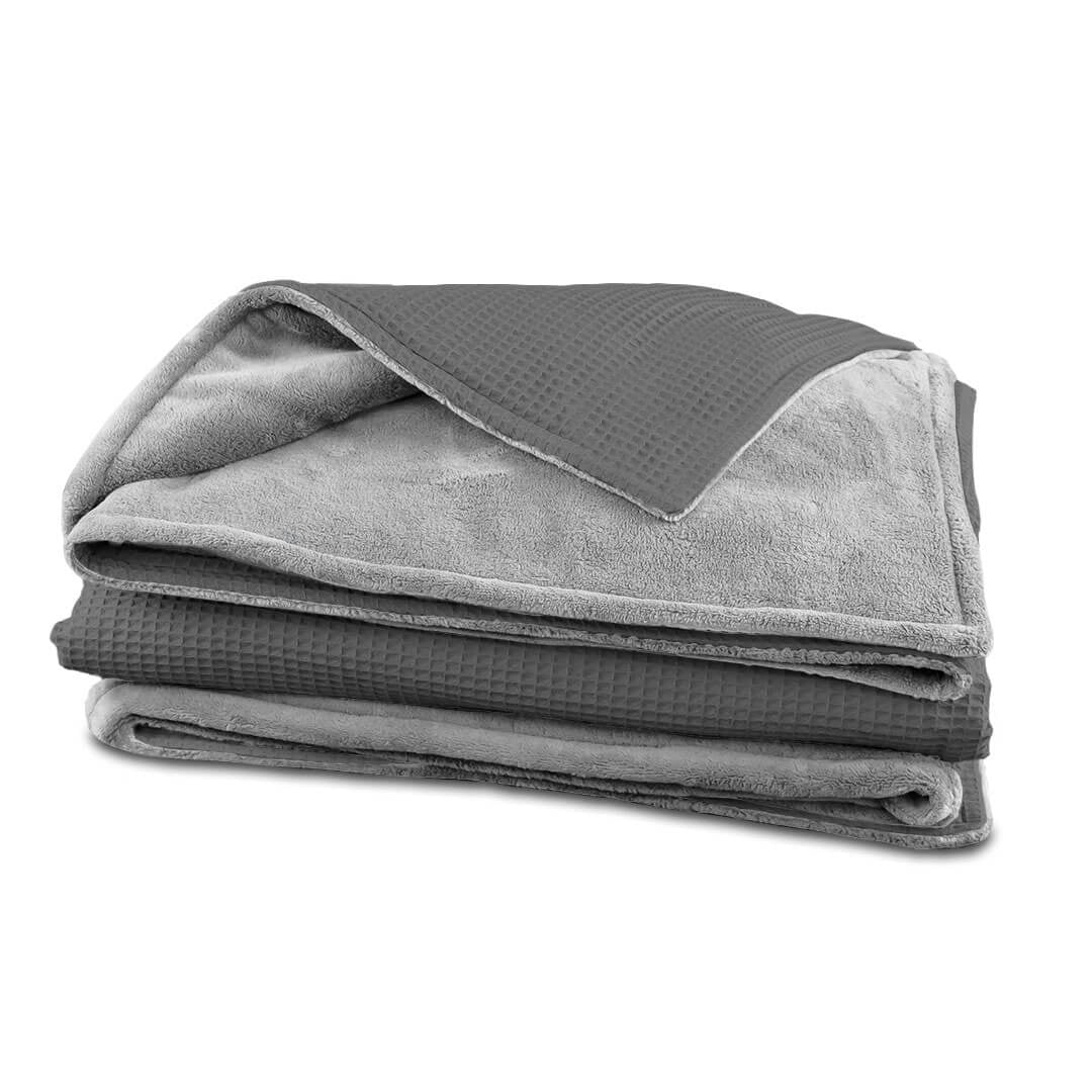 Kuscheldecke Zoe Grau-Gletschergrau 145 x 210 cm - Image 4
