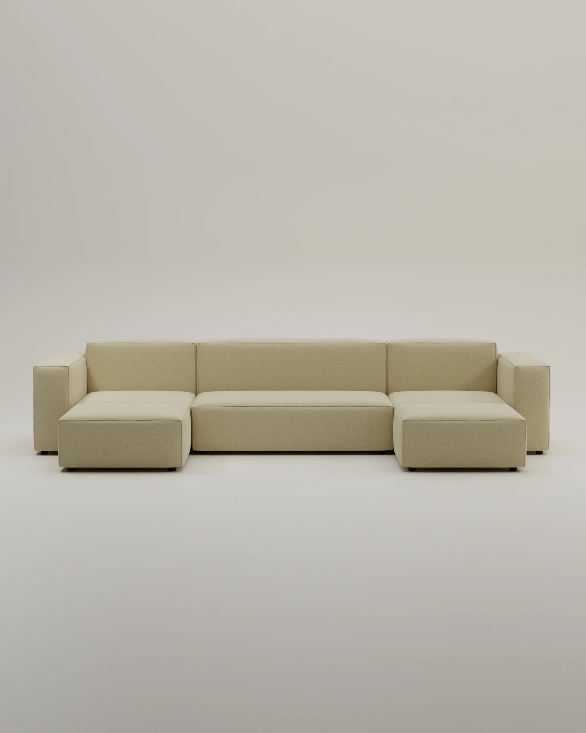 Modulares Sofa Harvey U-Form / Wohnlandschaft mit Schlaffunktion - Image 40