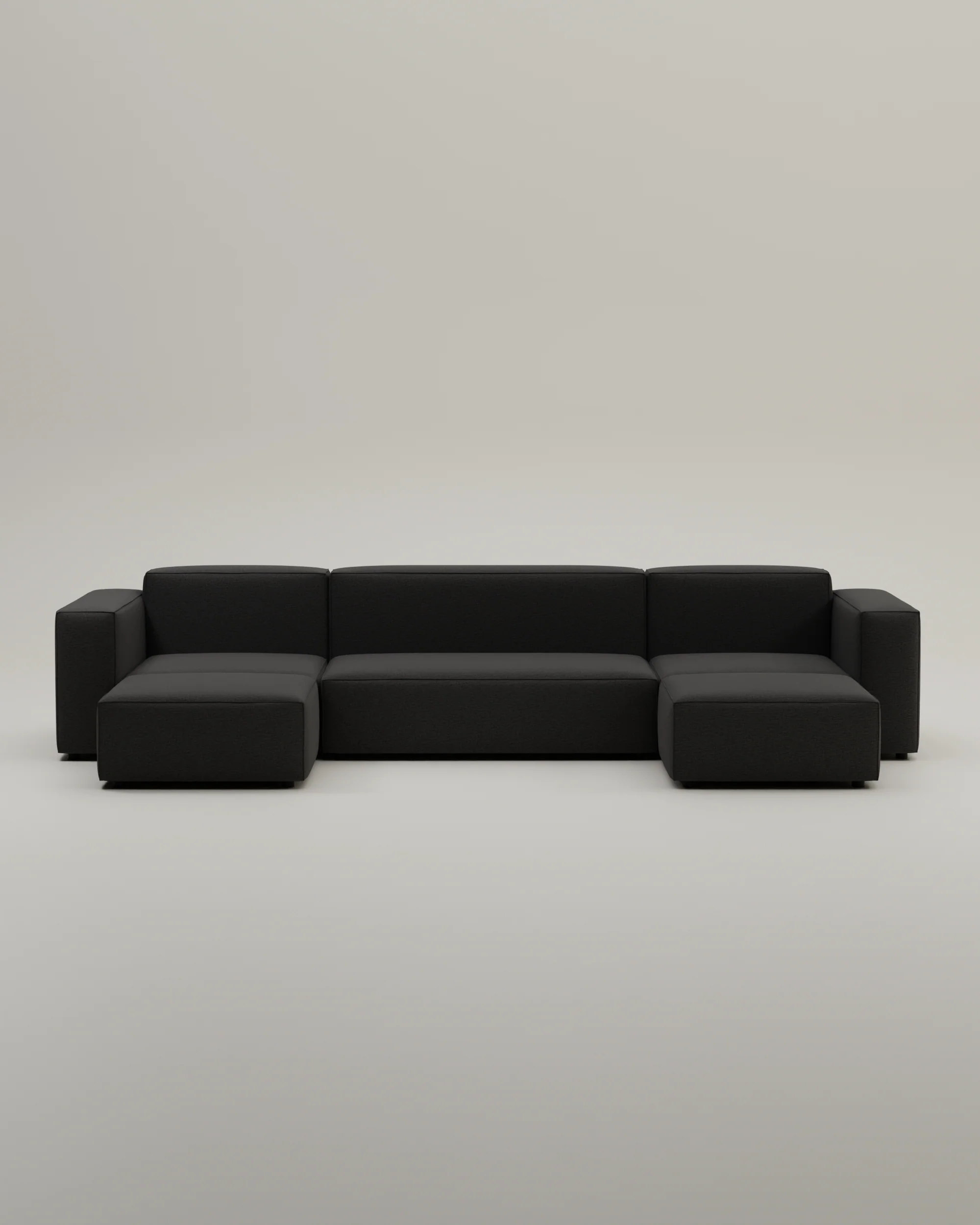 Modulares Sofa Harvey U-Form / Wohnlandschaft mit Schlaffunktion - Image 56
