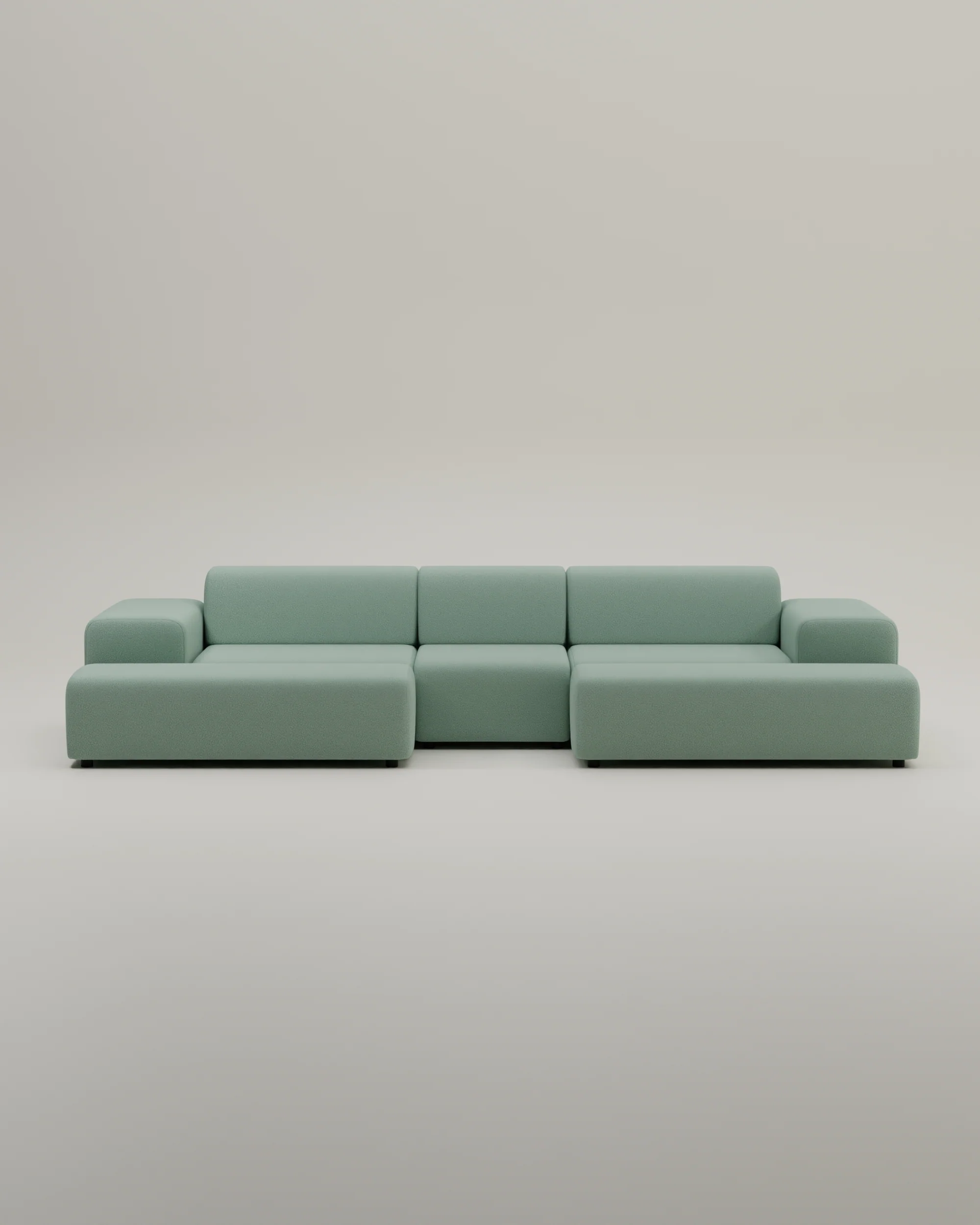 Modulares Sofa Nina U-Form / Wohnlandschaft mit Schlaffunktion - Image 28