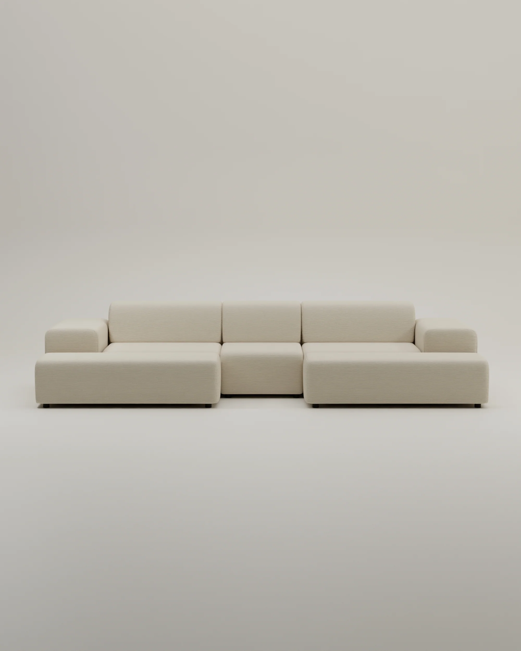 Modulares Sofa Nina U-Form / Wohnlandschaft mit Schlaffunktion - Image 36