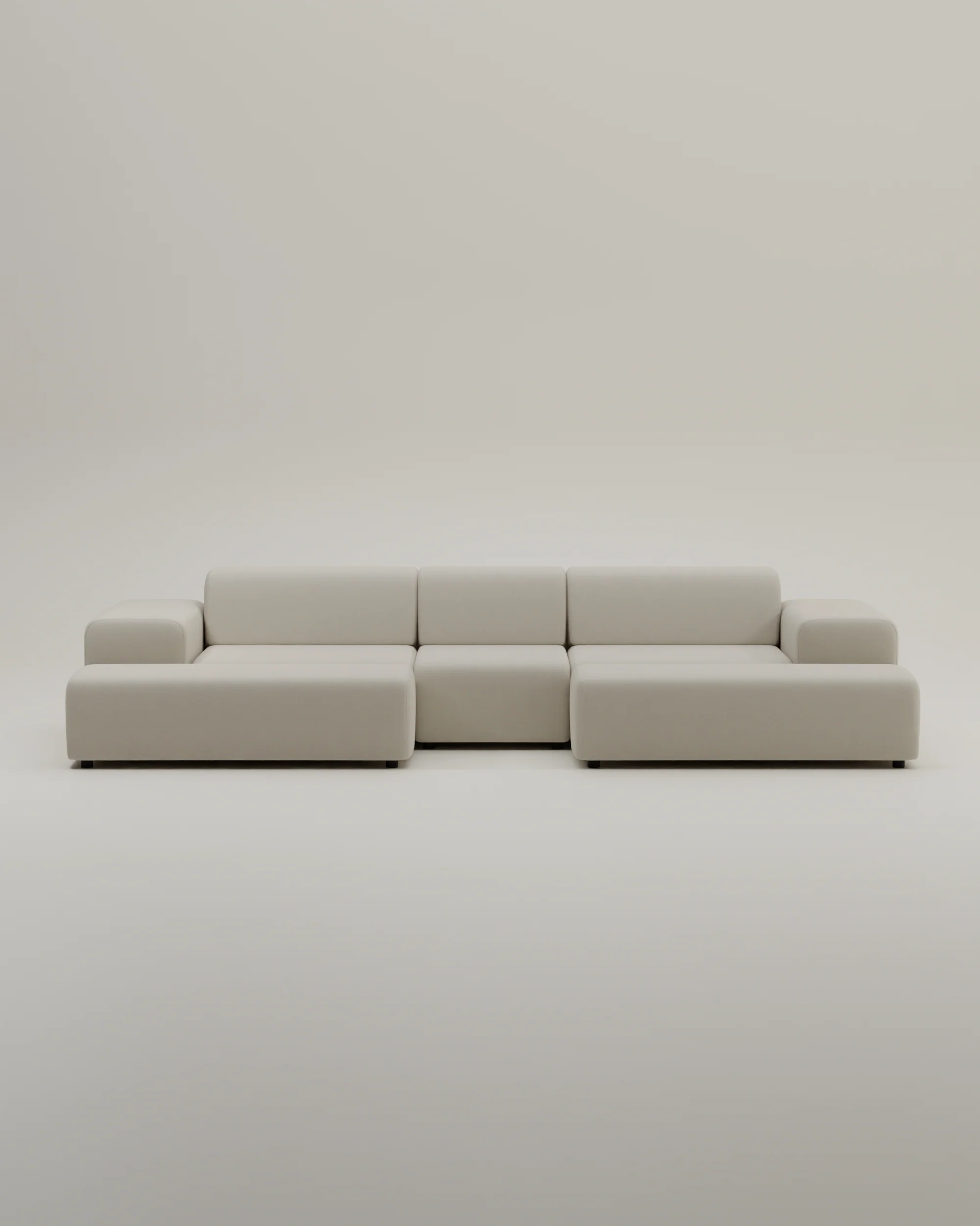 Modulares Sofa Nina U-Form / Wohnlandschaft mit Schlaffunktion - Image 39
