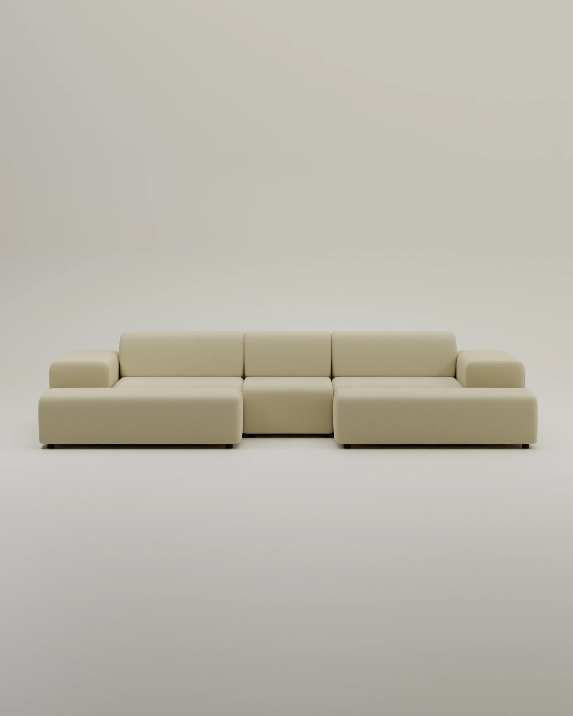 Modulares Sofa Nina U-Form / Wohnlandschaft mit Schlaffunktion - Image 40