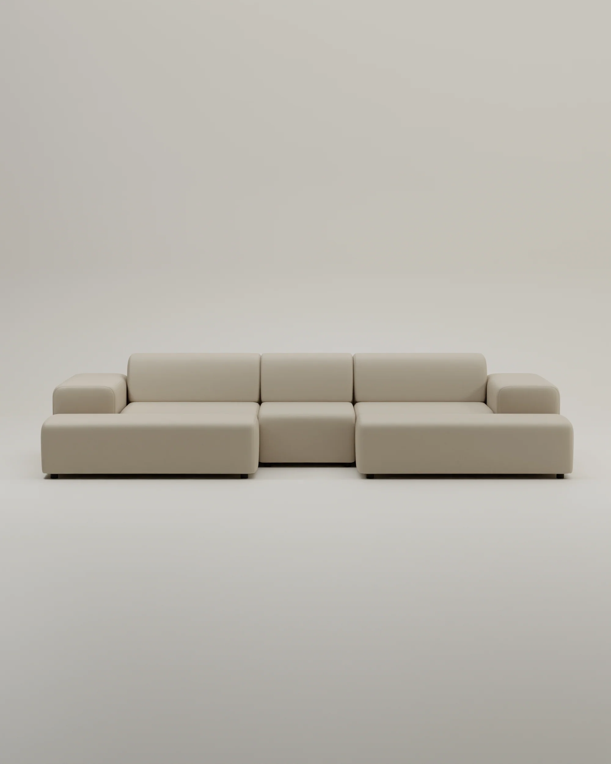 Modulares Sofa Nina U-Form / Wohnlandschaft mit Schlaffunktion - Image 53