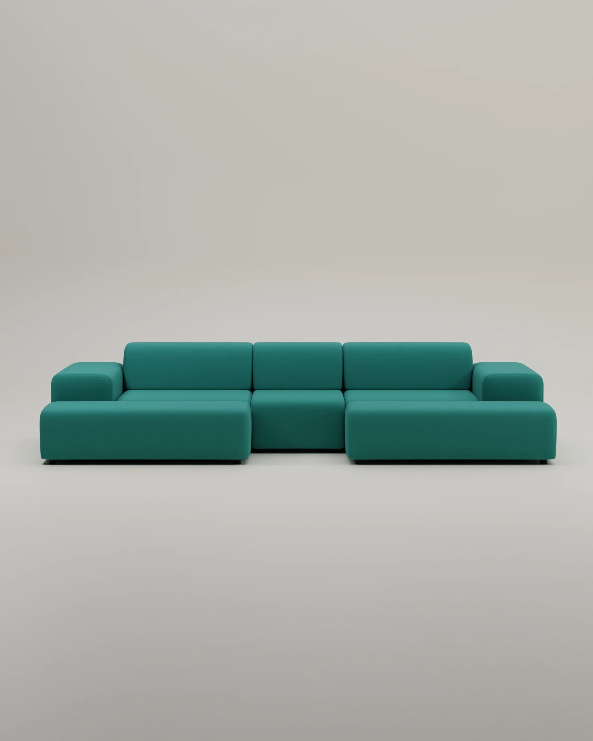Modulares Sofa Nina U-Form / Wohnlandschaft mit Schlaffunktion - Image 57