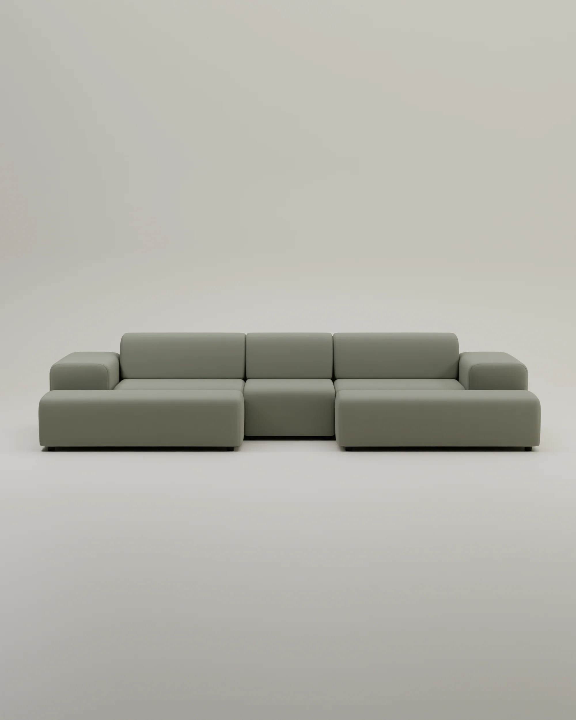 Modulares Sofa Nina U-Form / Wohnlandschaft mit Schlaffunktion - Image 60