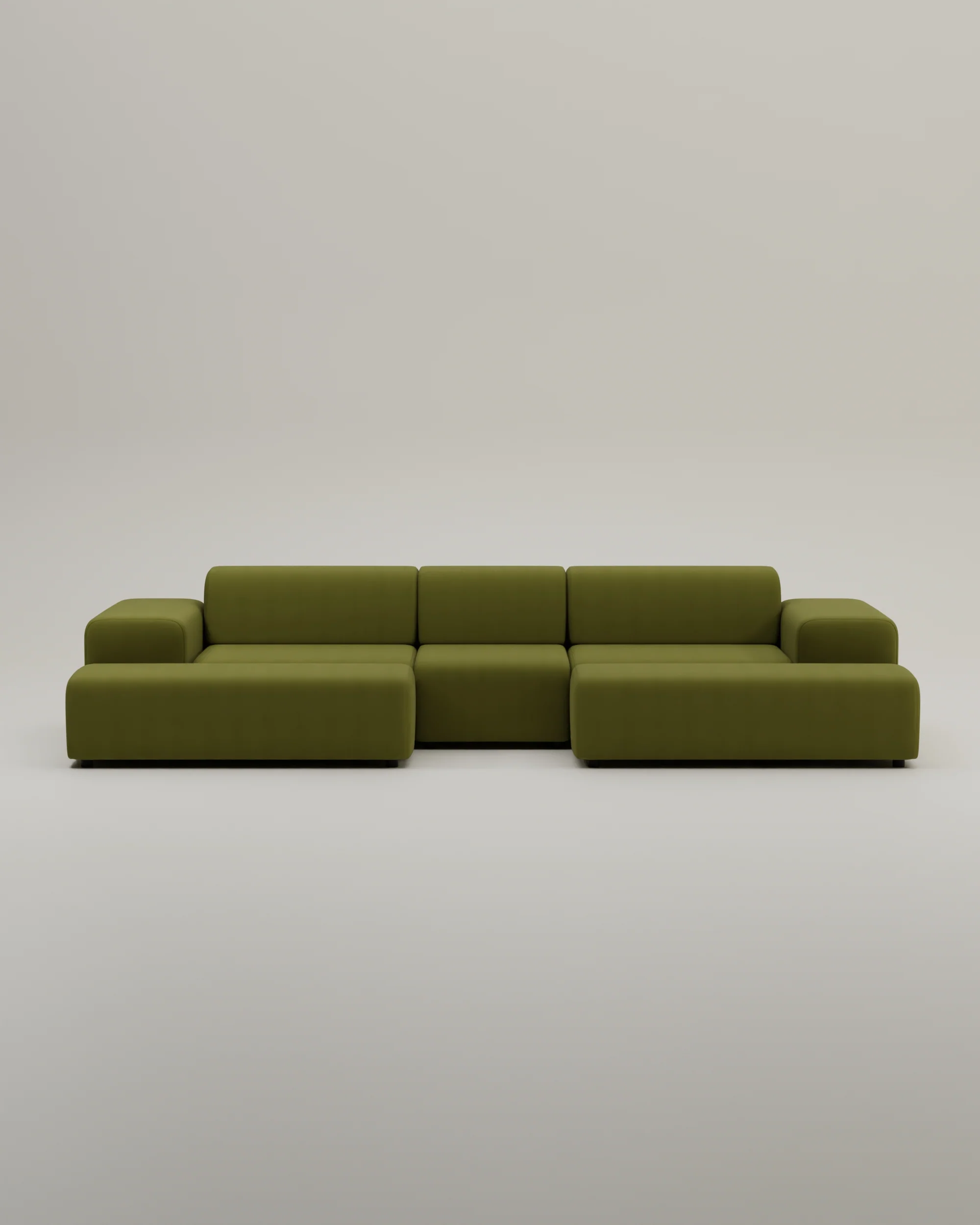 Modulares Sofa Nina U-Form / Wohnlandschaft mit Schlaffunktion - Image 63