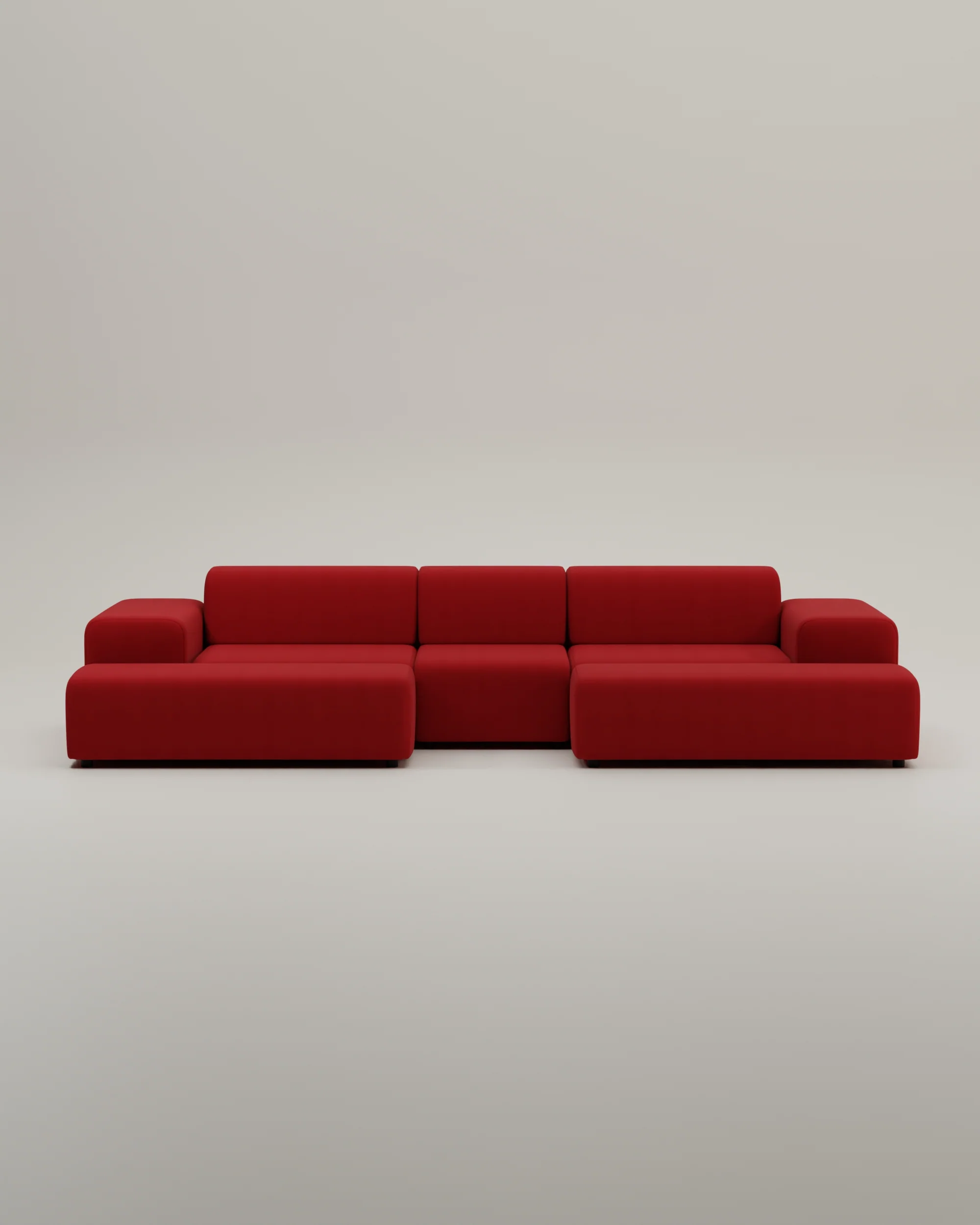 Modulares Sofa Nina U-Form / Wohnlandschaft mit Schlaffunktion - Image 64