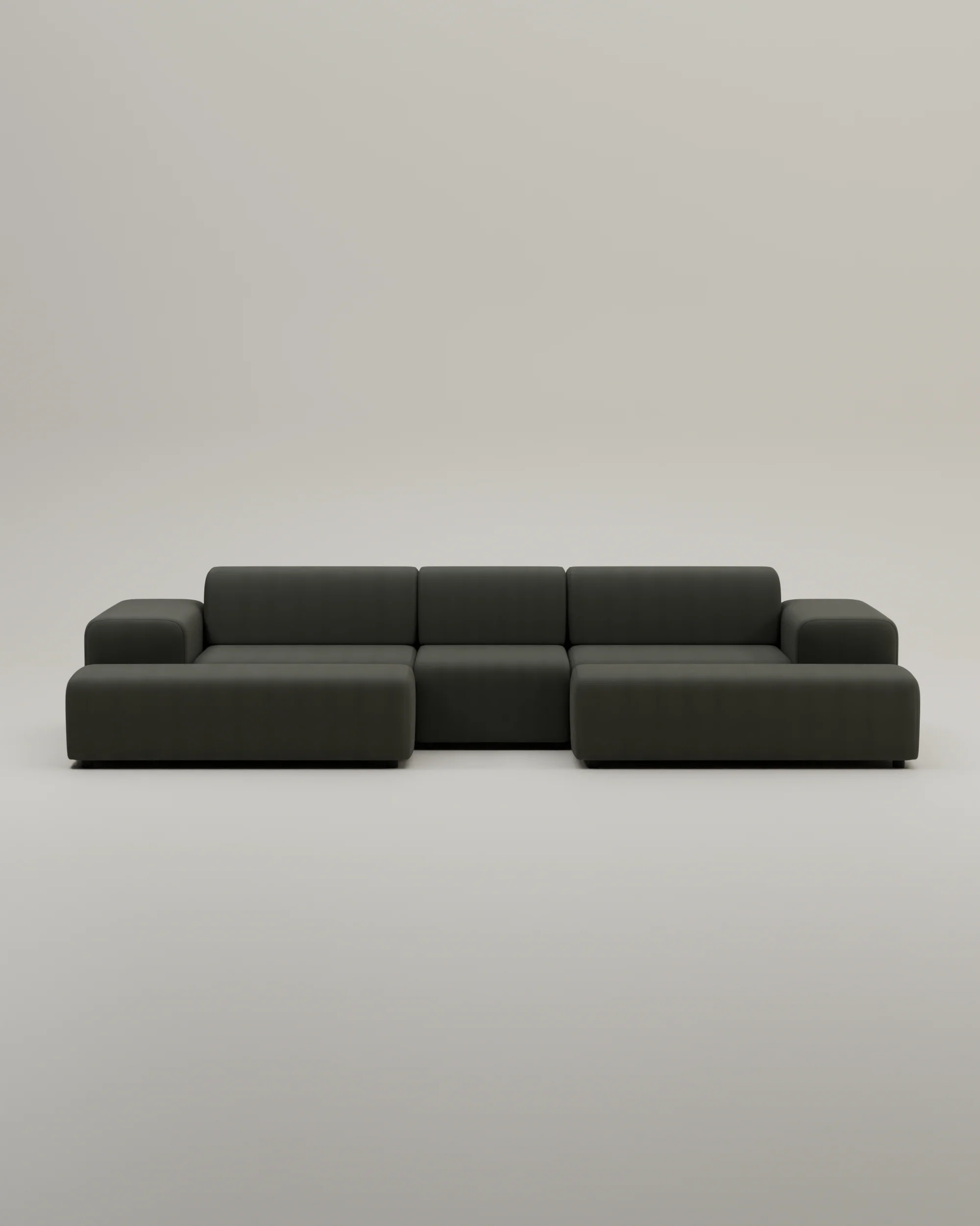 Modulares Sofa Nina U-Form / Wohnlandschaft mit Schlaffunktion - Image 65