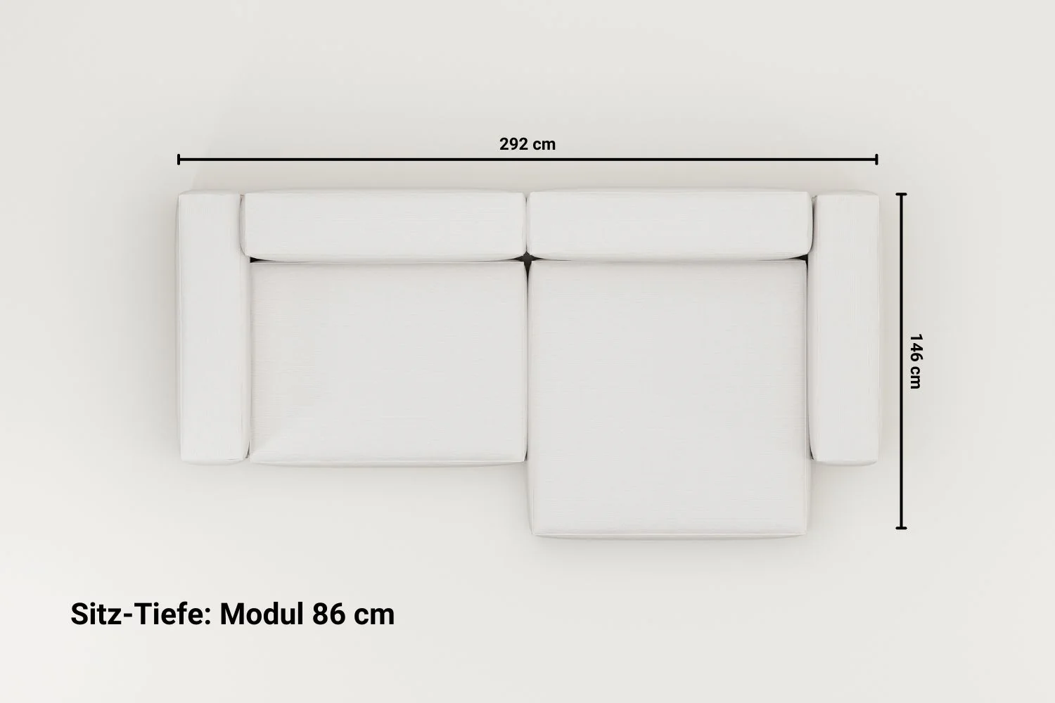 Modulares Ecksofa  Harvey 4-Sitzer mit Schlaffunktion - Image 10