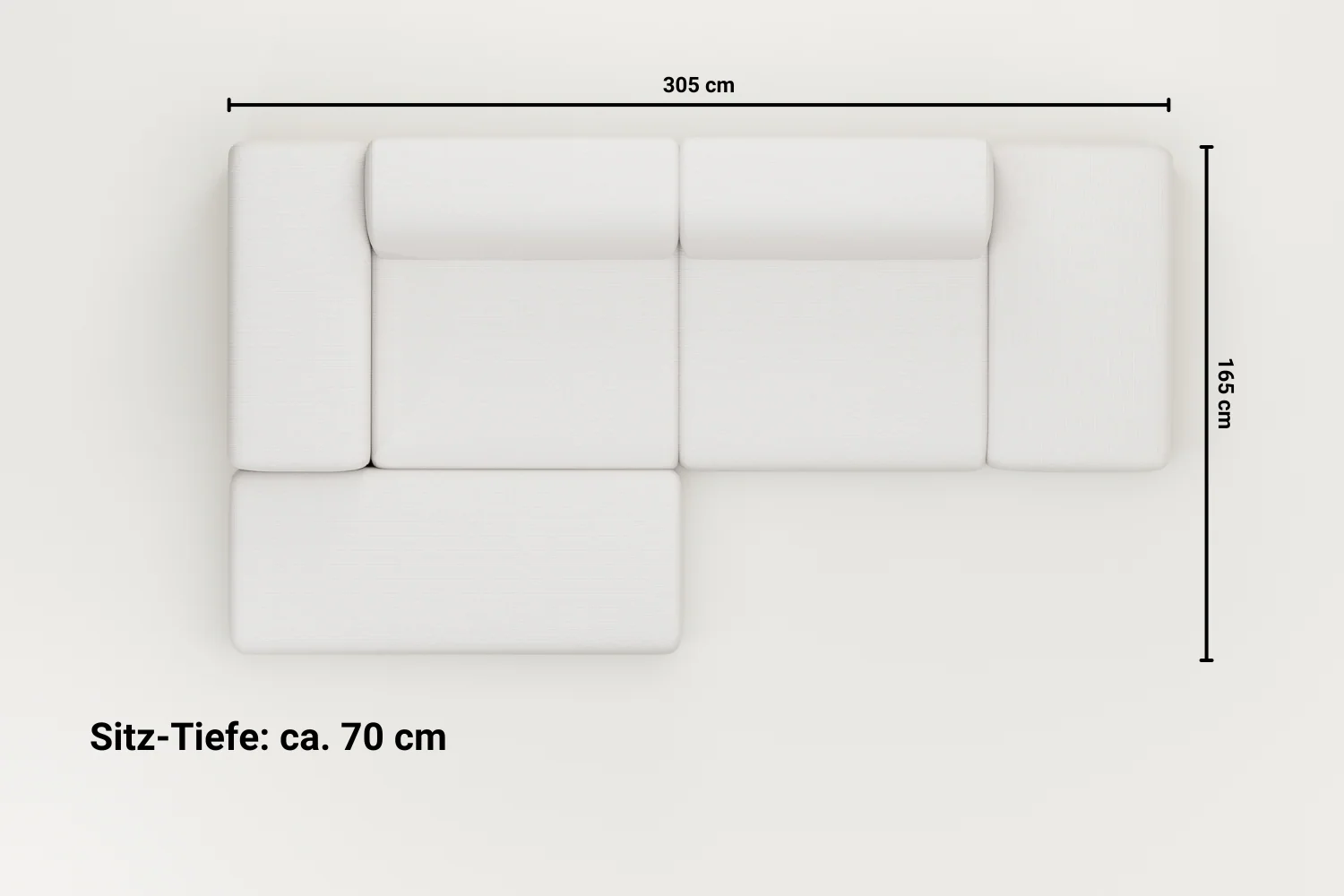 Stoffbezug - Modulares Ecksofa Nina 4-Sitzer - Image 10