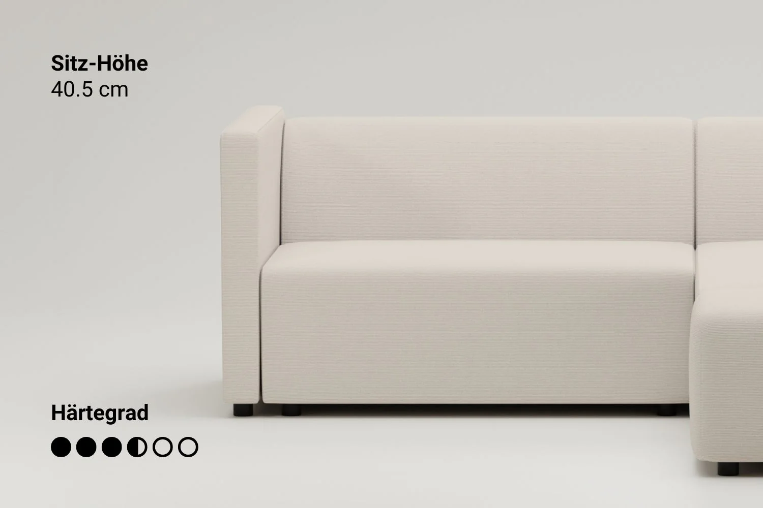 Outlet - Modulares Ecksofa Paula 3-Sitzer mit Schlaffunktion - Image 5