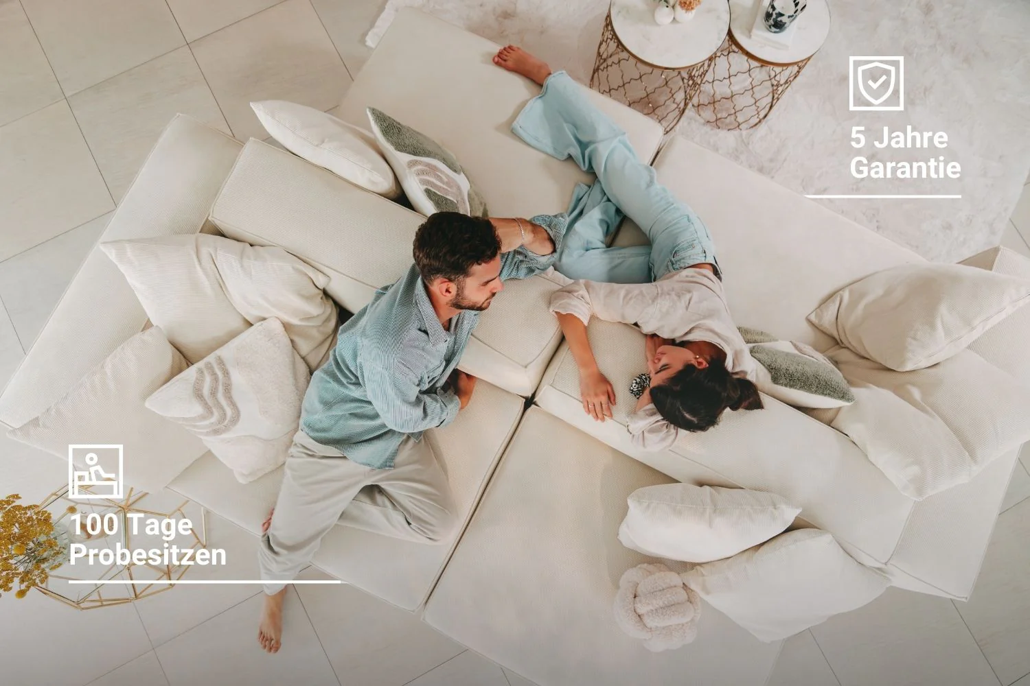 Stoffbezug - Modulares Ecksofa Harvey 4-Sitzer Mini mit Schlaffunktion - Image 4