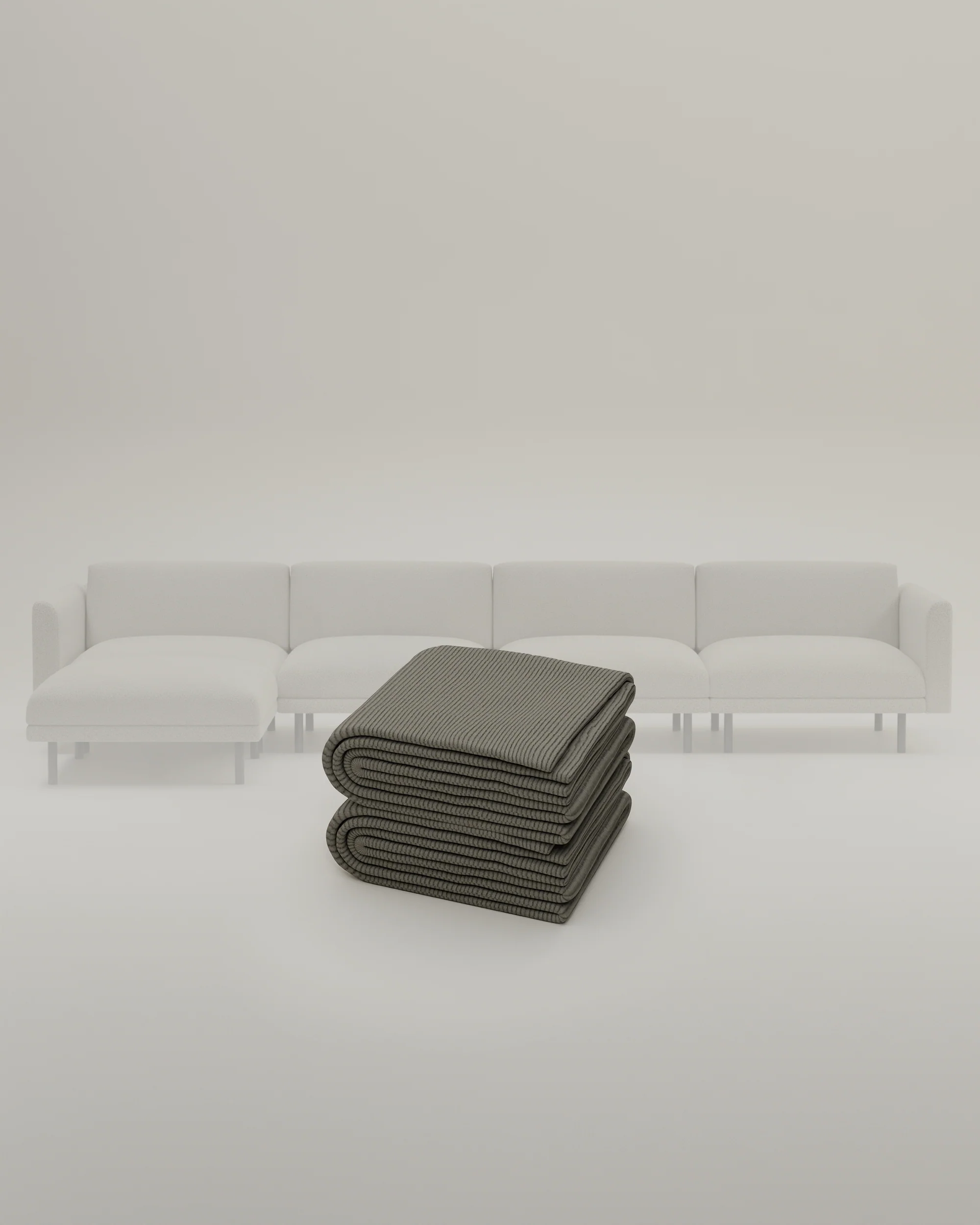 Stoffbezug - Modulares Sofa Aera 5-Sitzer mit Schlaffunktion - Image 12