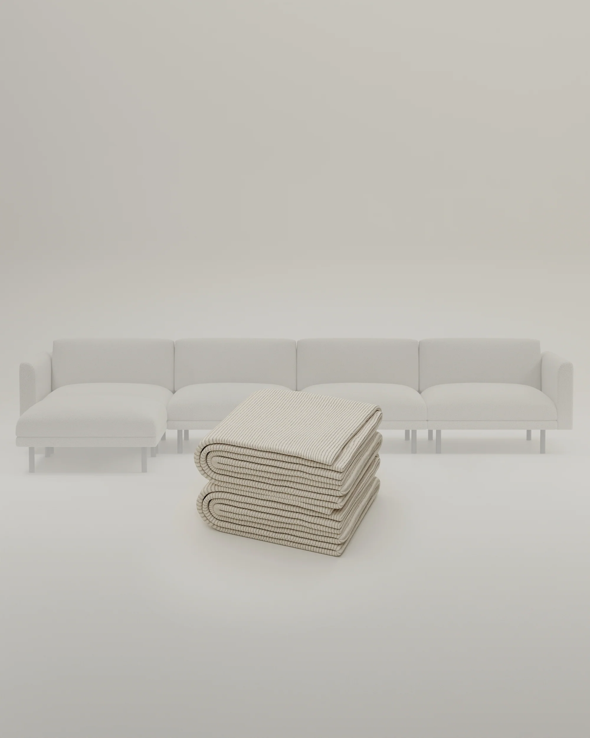 Stoffbezug - Modulares Sofa Aera 5-Sitzer mit Schlaffunktion - Image 14