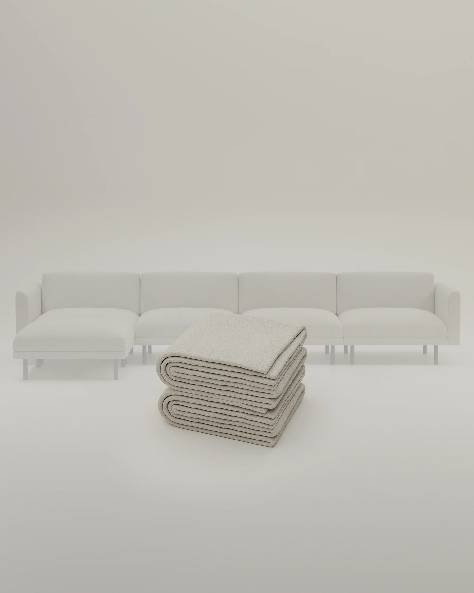 Stoffbezug - Modulares Sofa Aera 5-Sitzer mit Schlaffunktion - Image 19