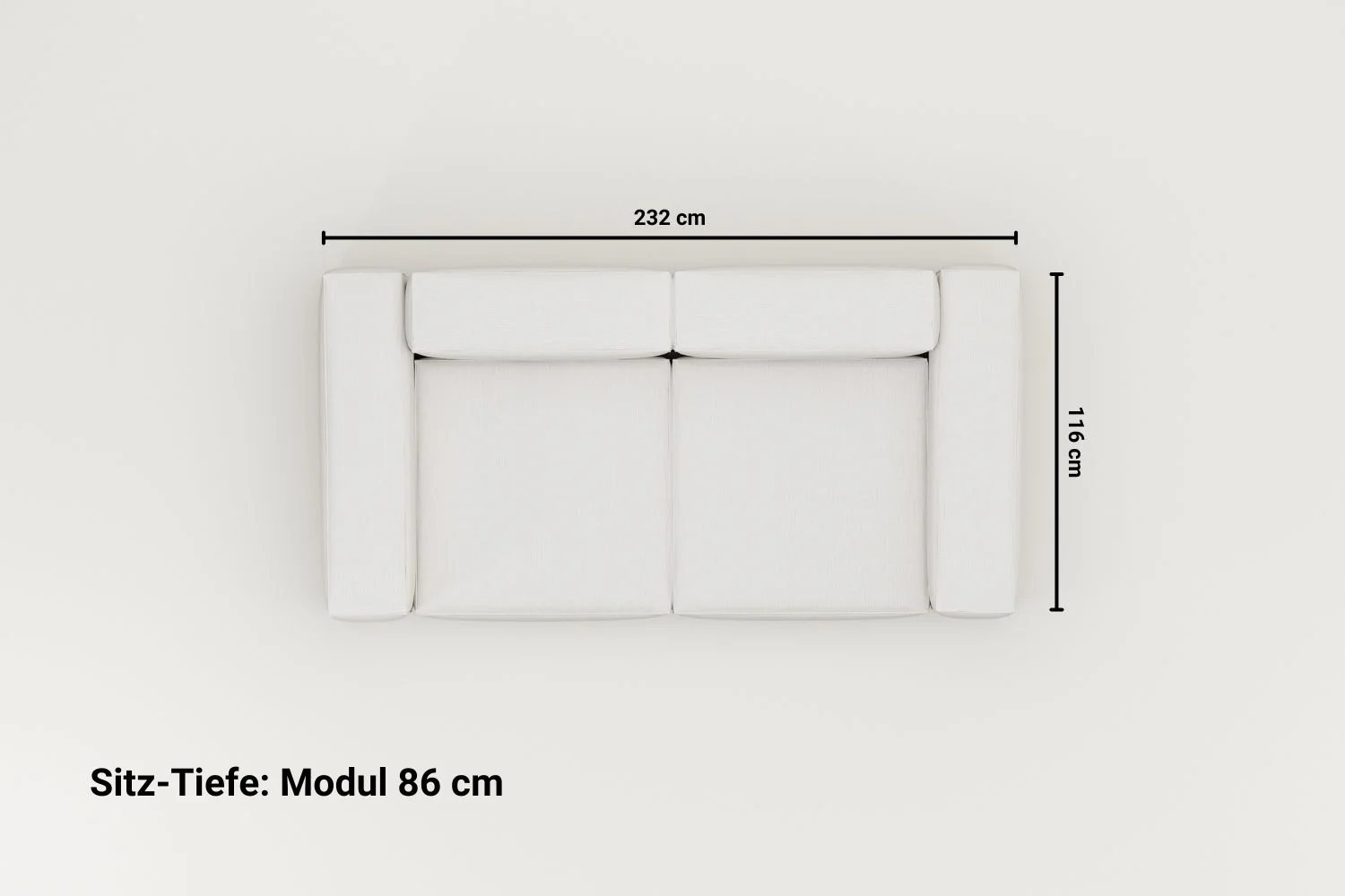 Modulares Sofa Harvey 2-Sitzer - Image 10