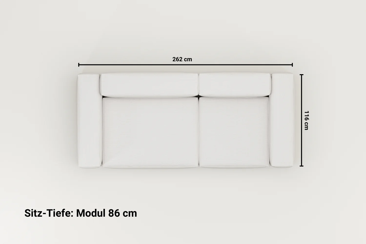 Modulares Sofa Harvey 3-Sitzer mit Schlaffunktion - Image 10