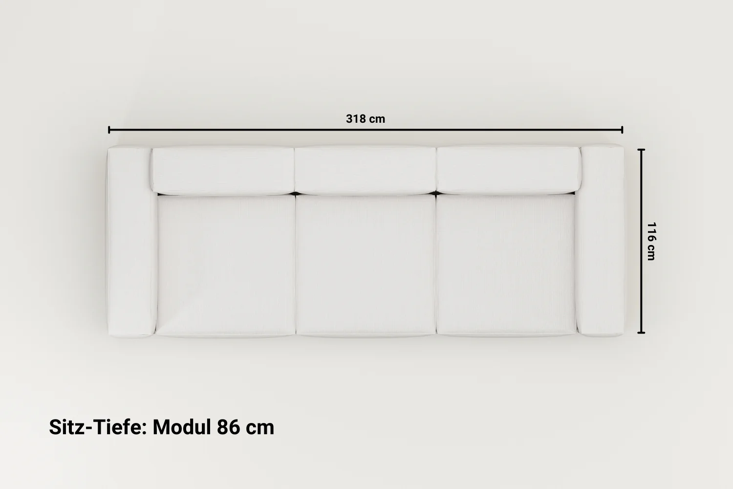 Modulares Sofa Harvey 4-Sitzer mit Schlaffunktion - Image 10