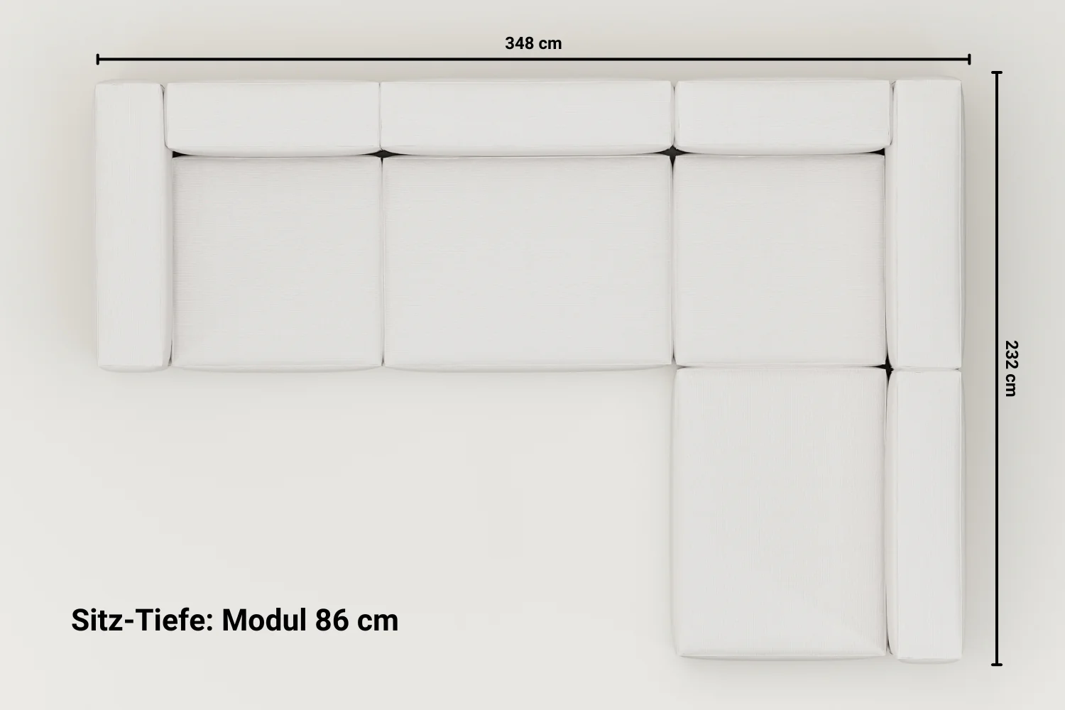 Stoffbezug - Modulares Sofa Ecksofa Harvey XL - Image 10