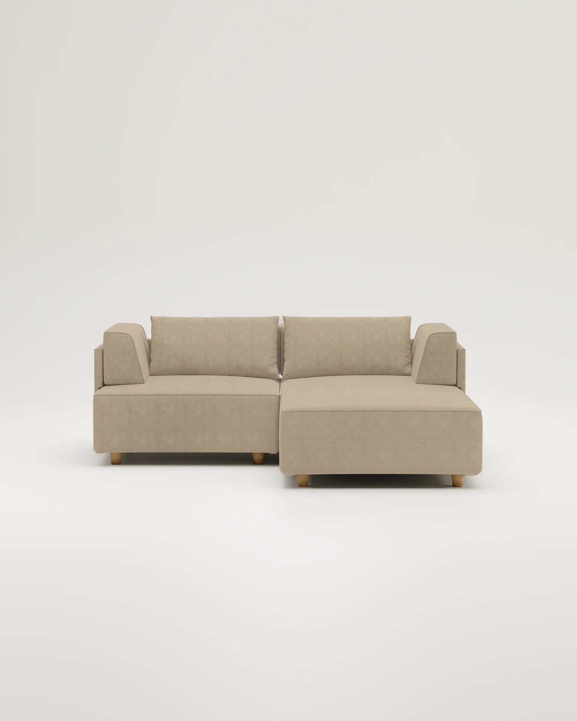 Stoffbezug - Modulares Sofa Louis 2-Sitzer mit Hocker - Individuell - Image 10