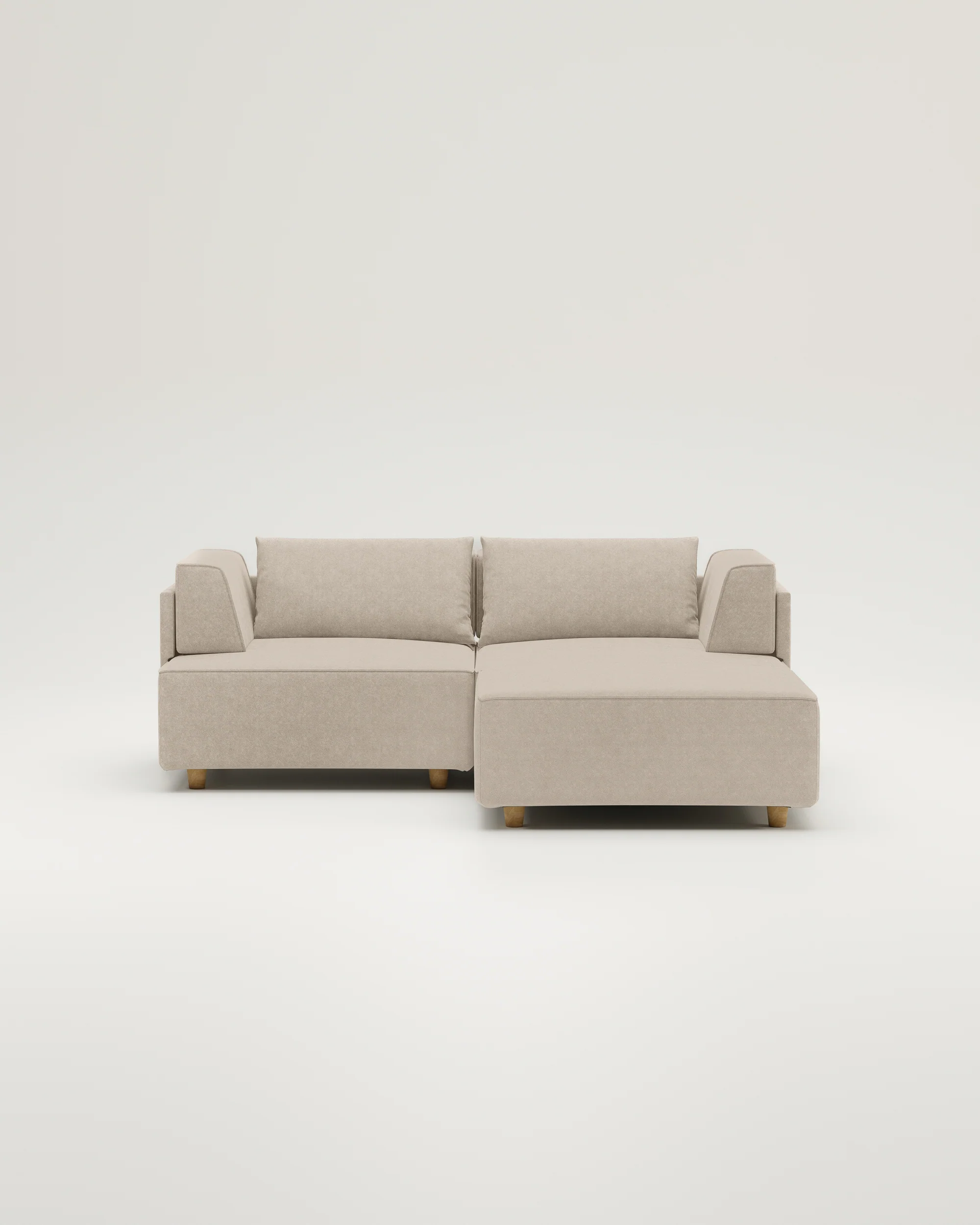 Stoffbezug - Modulares Sofa Louis 2-Sitzer mit Hocker - Individuell - Image 12