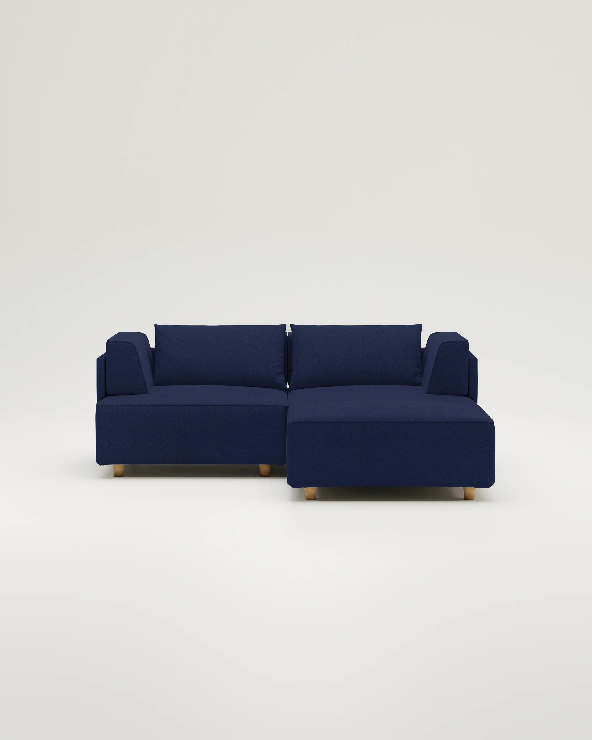 Stoffbezug - Modulares Sofa Louis 2-Sitzer mit Hocker - Individuell - Image 14