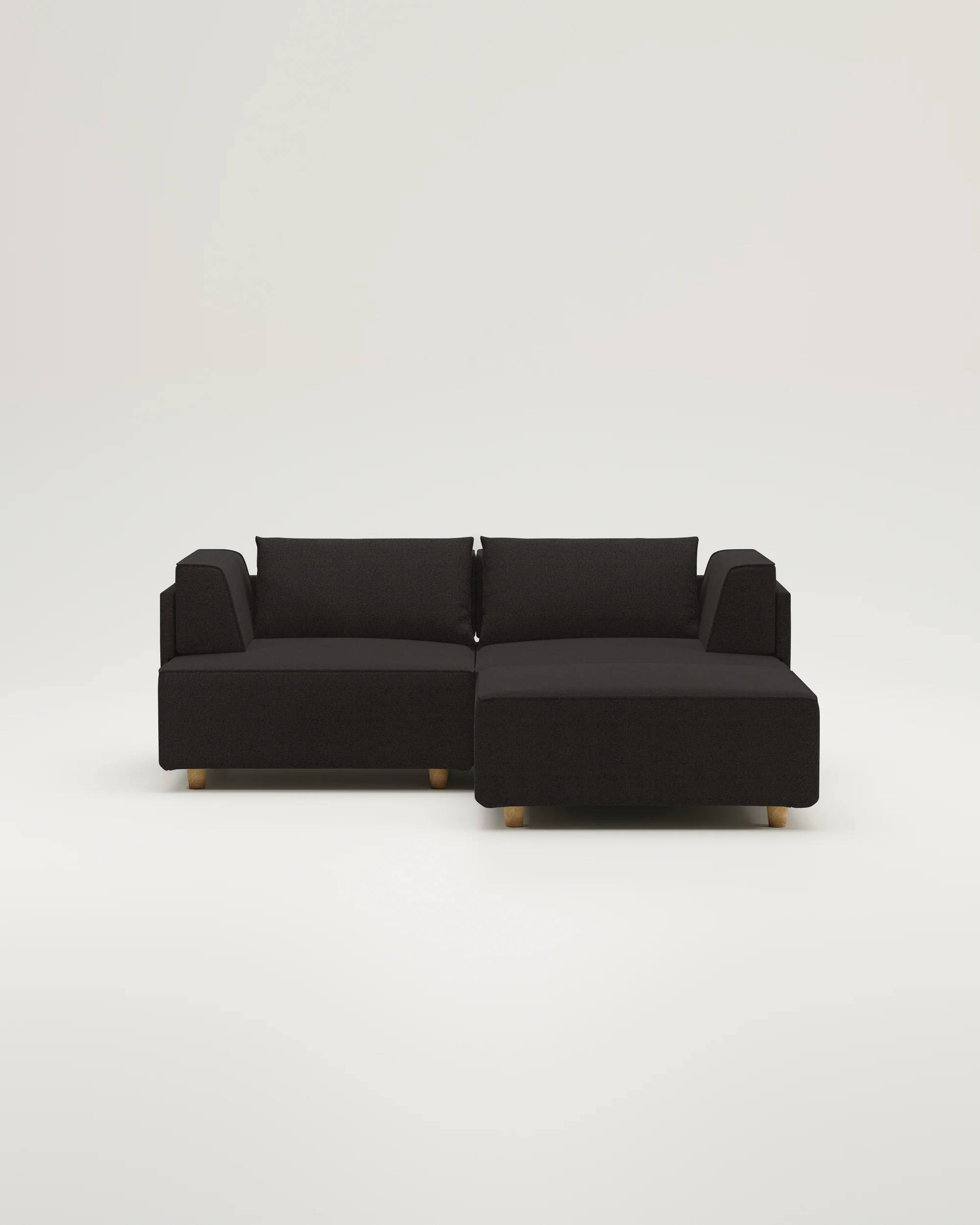 Stoffbezug - Modulares Sofa Louis 2-Sitzer mit Hocker - Individuell - Image 15