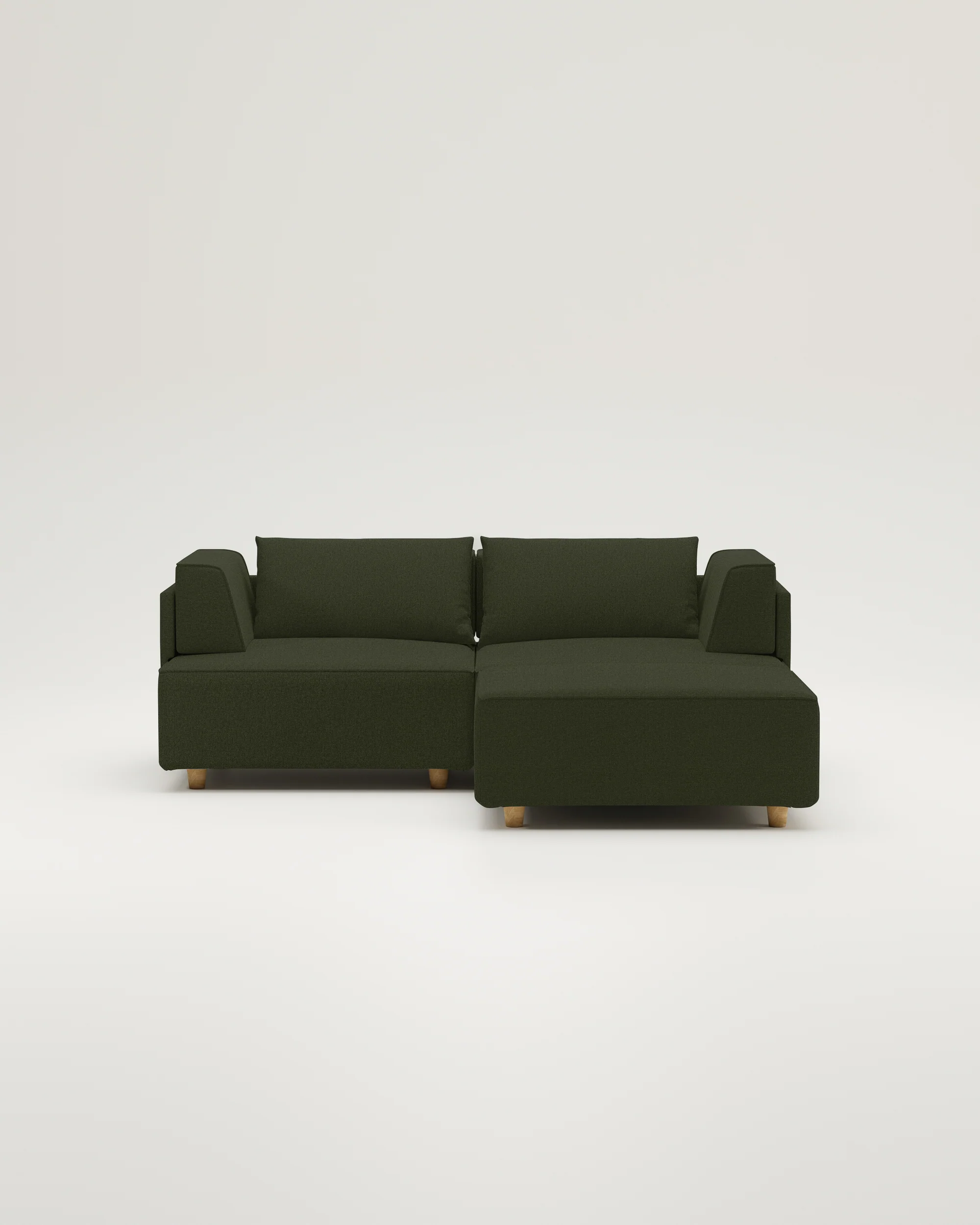 Stoffbezug - Modulares Sofa Louis 2-Sitzer mit Hocker - Individuell - Image 18