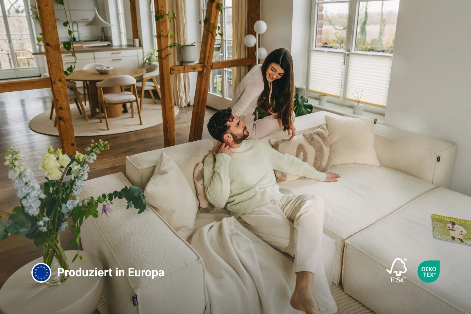 Stoffbezug - Sofa Harvey offener 2-Sitzer - Image 3